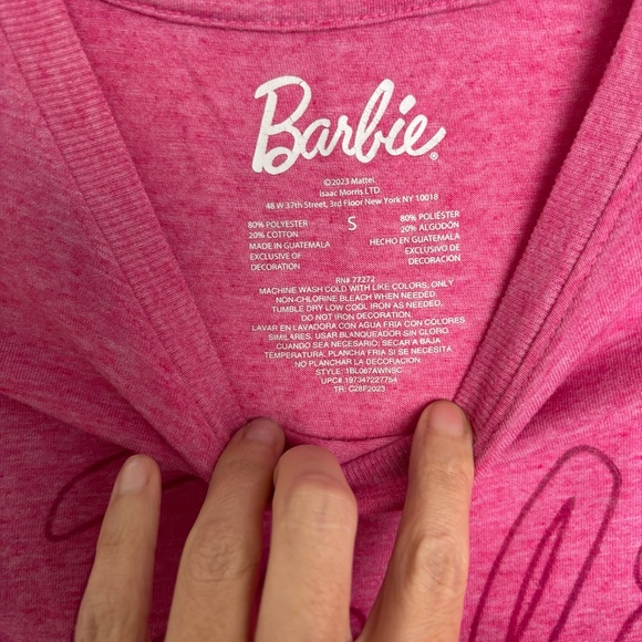 Barbie Pink Short Sleeve Tee with Car Graphic - Picture 2 of 4